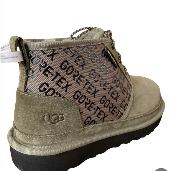 UGG Chukka Neumel GORE-TEX Waterproof Suede Men’s Boot Green Olive Size 8 - Picture 6 of 9